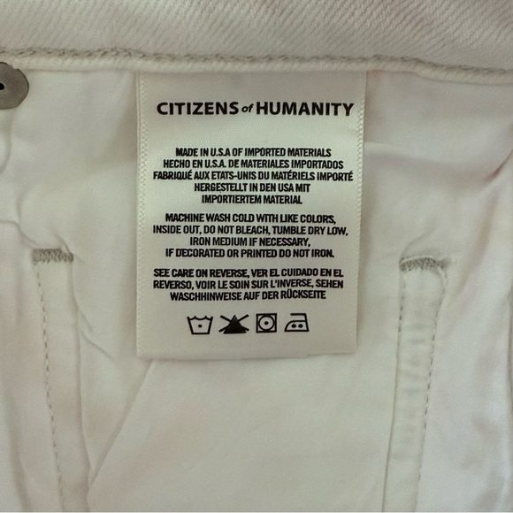 Citizens of Humanity COH Emerson Slim Boyfriend Cropped Jeans Rose Cloud Sz 24 - Picture 11 of 11